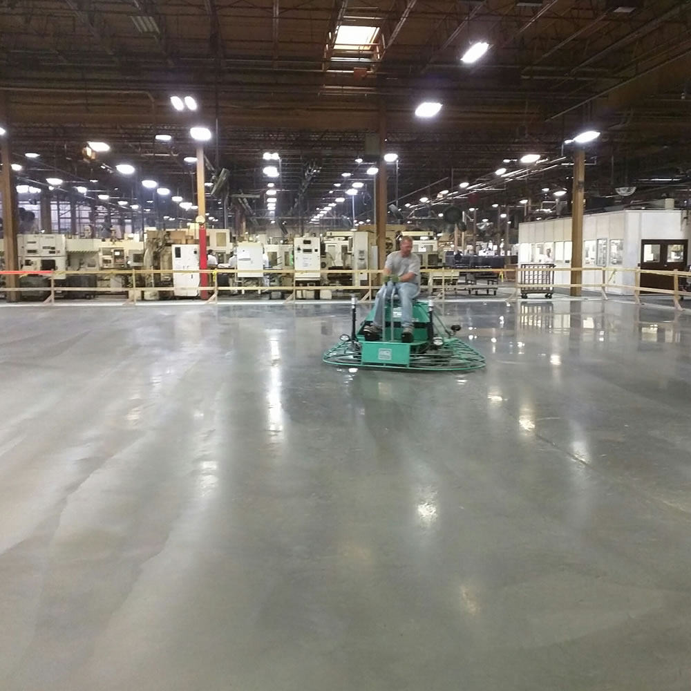 Industrial Concrete Finishing Installation